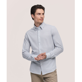 Chemise à manches longues en tricot extensible pour hommes, Denver Hayes Front_Flat