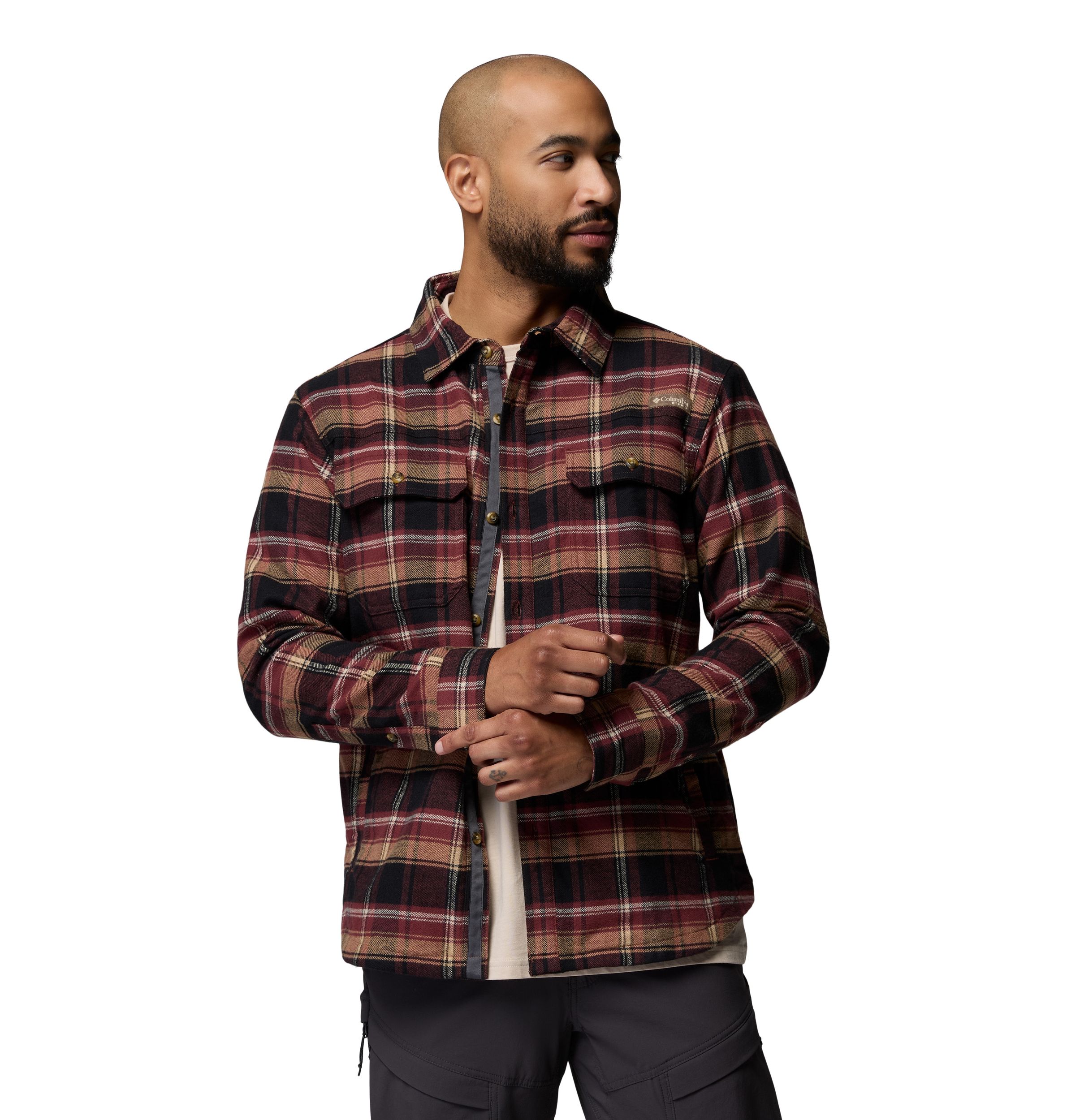 Columbia Men's Saddle Point Warm-Lined Flannel Shirt