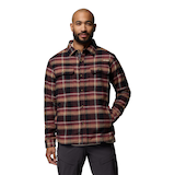 Columbia Men's Saddle Point Warm-Lined Flannel Shirt Front_Flat