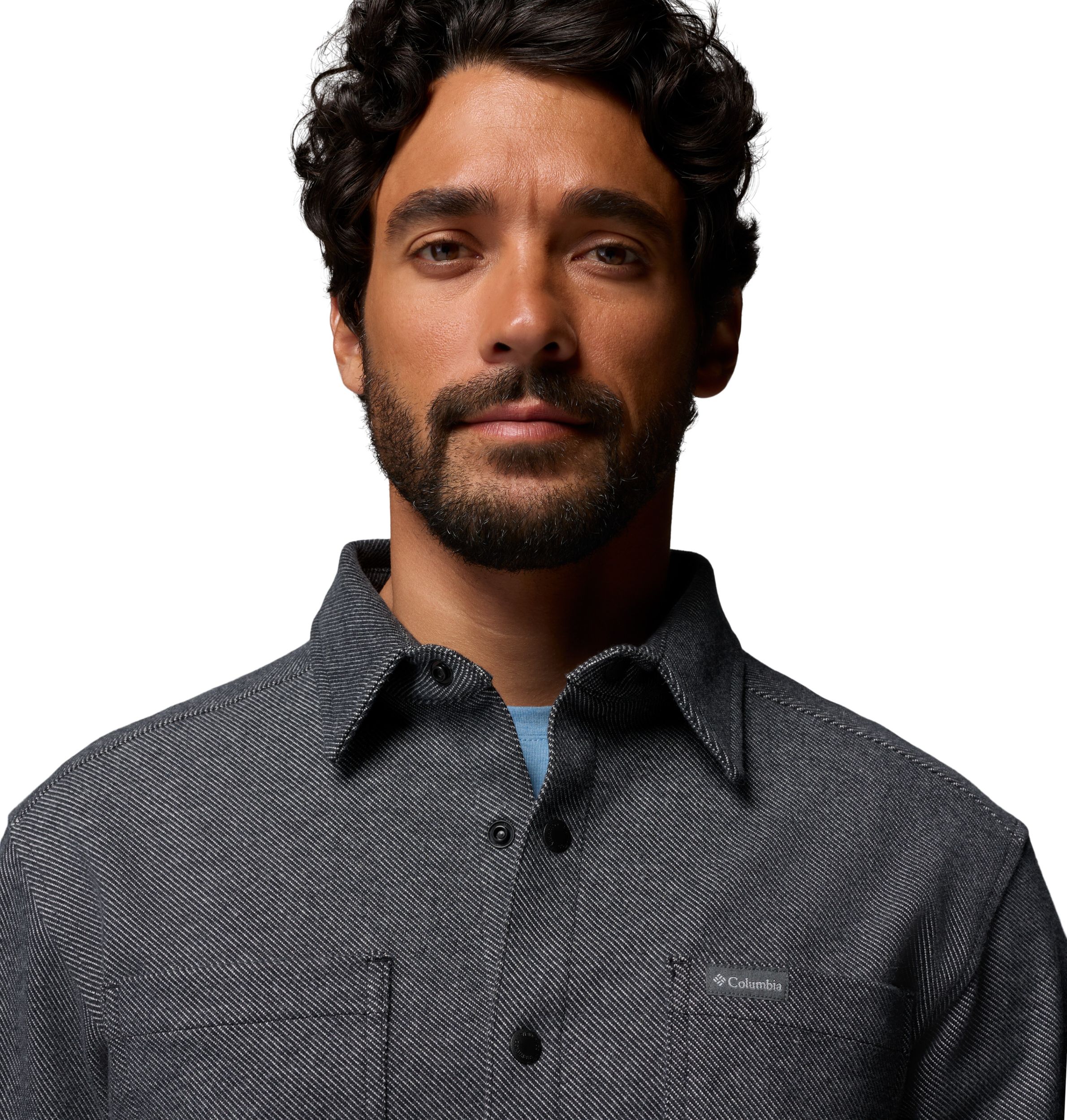 Columbia Men's Twill River Long Sleeve Knit Shirt