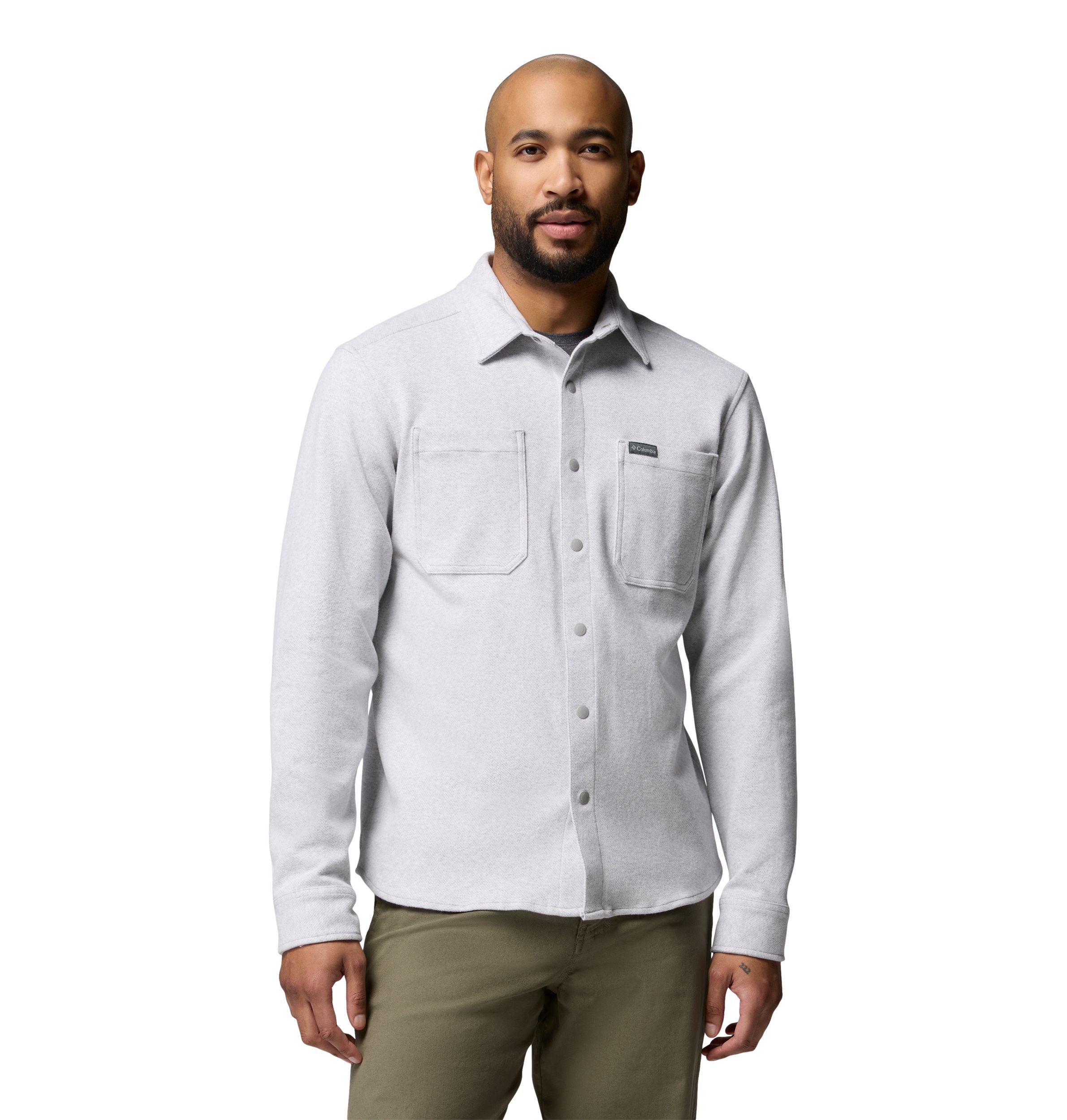 Columbia Men's Twill River Long Sleeve Knit Shirt