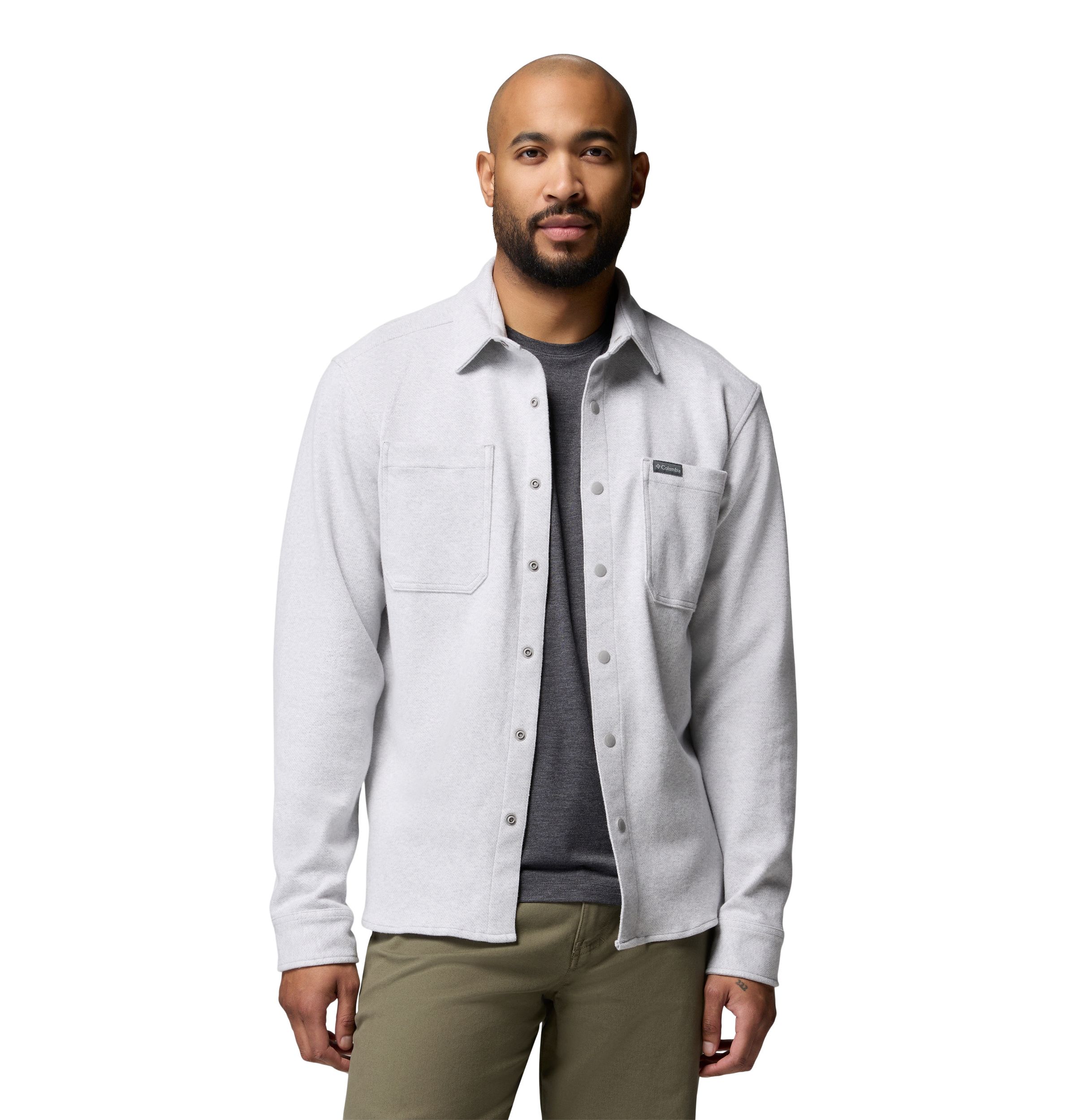 Columbia Men's Twill River Long Sleeve Knit Shirt