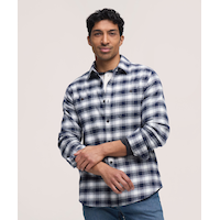 Chemise en flanelle de base extensible à manches longues pour hommes, WindRiver