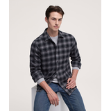 Chemise en flanelle de base extensible à manches longues pour hommes, WindRiver