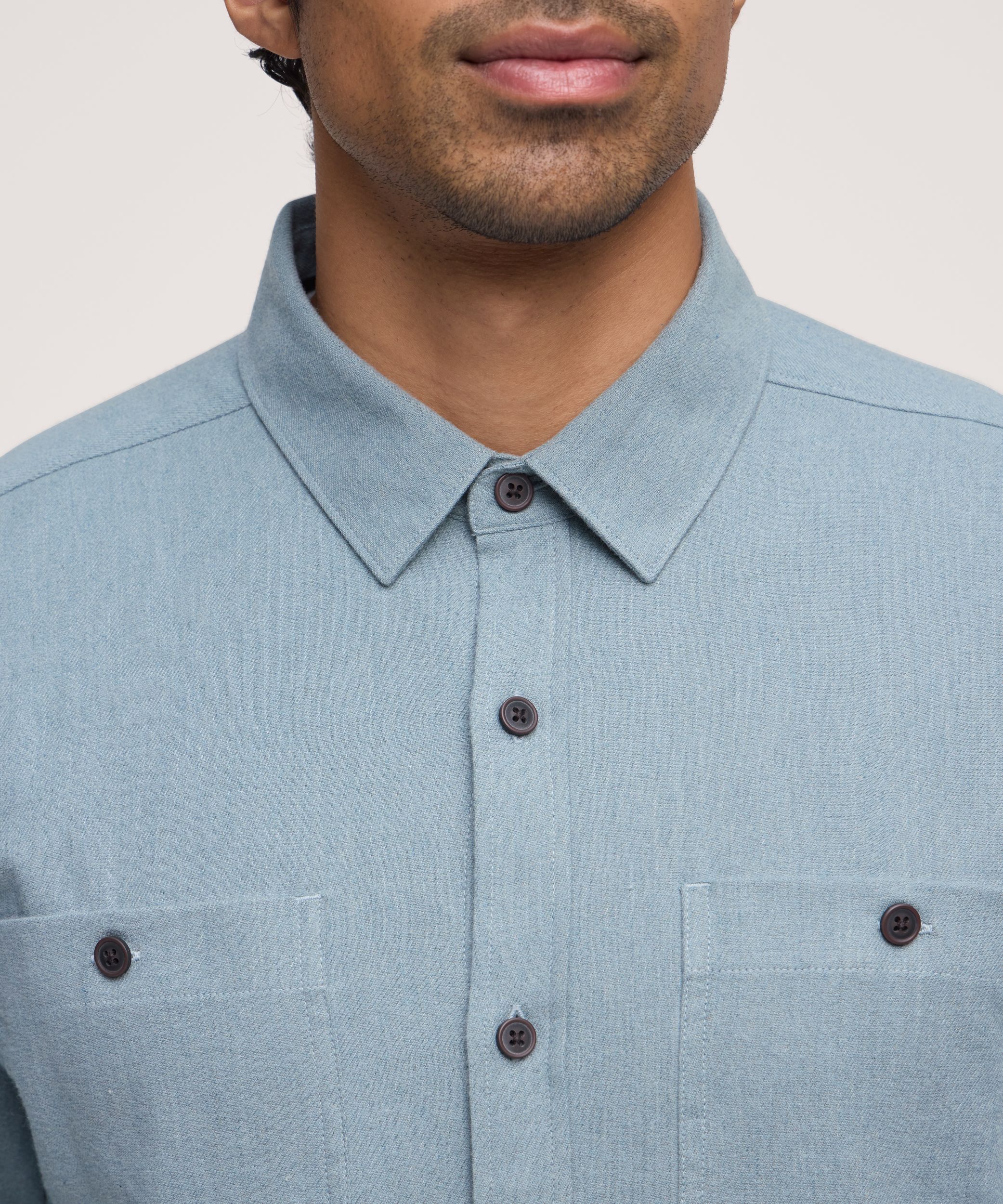 Chemise en flanelle de base extensible pour hommes, WindRiver