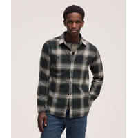WindRiver Men's Contrast Basic Stretch Flannel Shirt