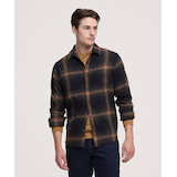 WindRiver Men's Basic Stretch Snap-Front Flannel Shirt Front_Flat