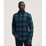 WindRiver Men's Basic Stretch Snap-Front Flannel Shirt