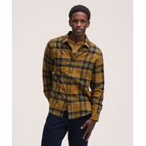 WindRiver Men's Basic Stretch Snap-Front Flannel Shirt Front_Flat