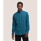 WindRiver Men's Basic Stretch Snap-Front Flannel Shirt Front_Flat