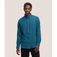 WindRiver Men's Basic Stretch Snap-Front Flannel Shirt