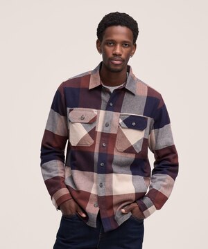 WindRiver Men's Mid-Weight Stretch Flannel Shirt