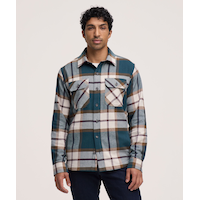 Chemise en flanelle extensible d’épaisseur moyenne pour hommes, WindRiver