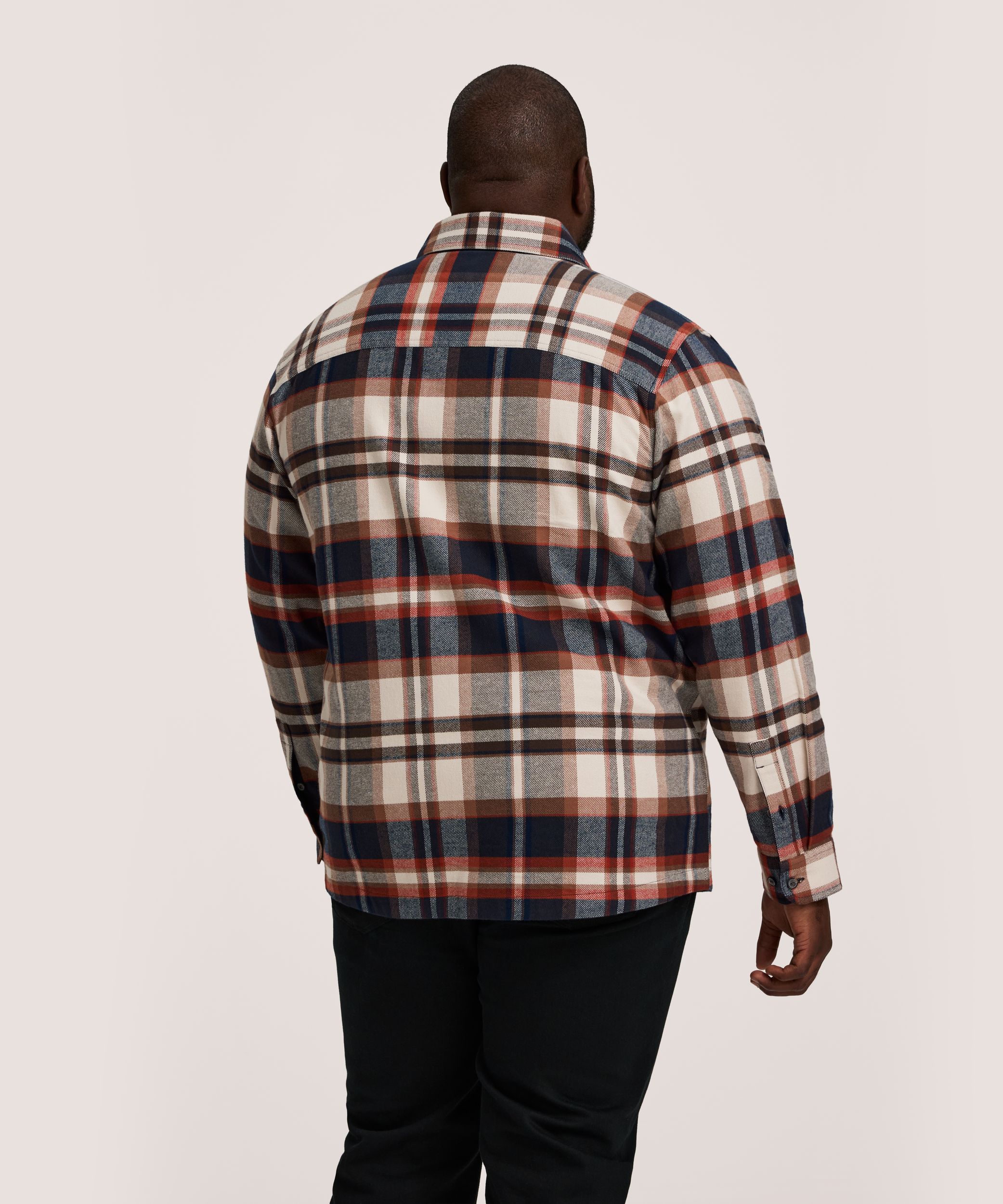 WindRiver Men's Mid-Weight Stretch Flannel Shirt