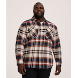 Chemise en flanelle extensible d’épaisseur moyenne pour hommes, WindRiver