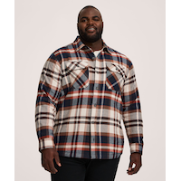 Chemise en flanelle extensible d’épaisseur moyenne pour hommes, WindRiver