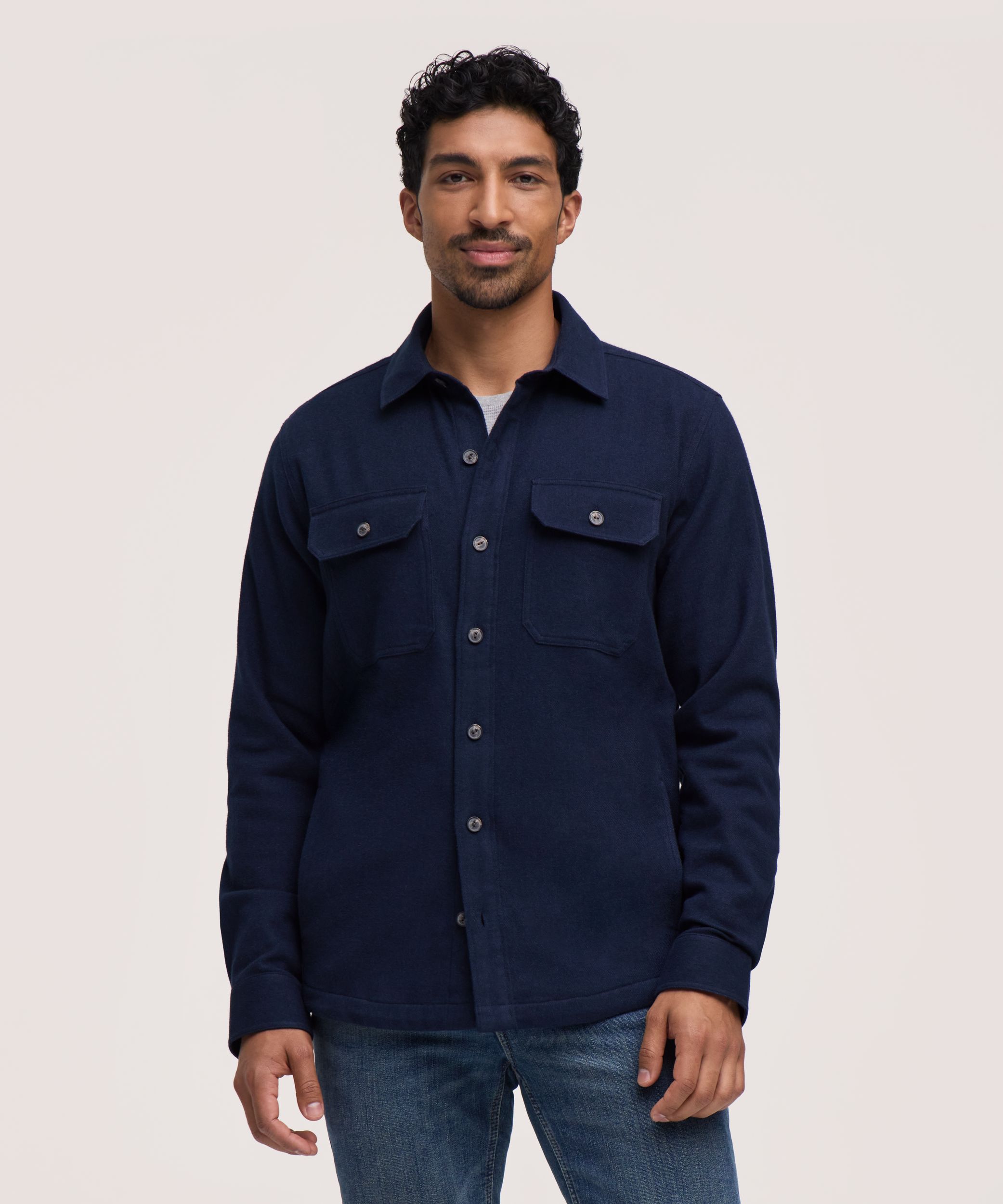 WindRiver Men's Mid-Weight Oversized Stretch Flannel Shirt