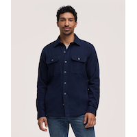 WindRiver Men's Mid-Weight Oversized Stretch Flannel Shirt