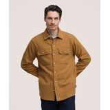 Chemise en flanelle extensible surdimensionnée d’épaisseur moyenne pour hommes, WindRiver