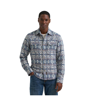 Chemise-veste en jacquard rétro pour hommes, Wrangler