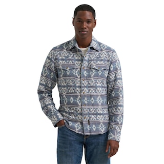 Wrangler Veste de chemise retro Jacquard pour homme