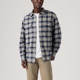 Chemise travailleur classique en flanelle à manches longues pour hommes, Levi's Front_Flat