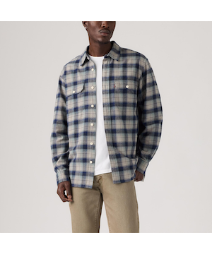 Chemise travailleur classique en flanelle à manches longues pour hommes, Levi's