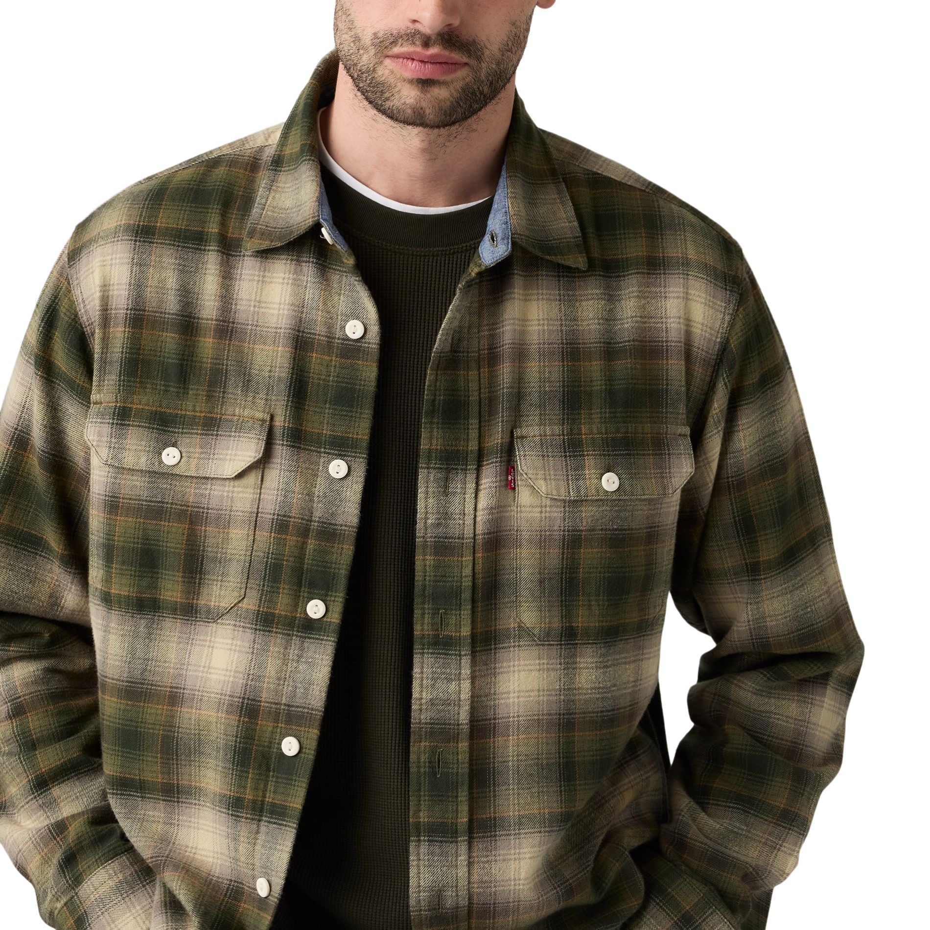 Levi's Men's Long Sleeve Flannel Classic Worker Shirt