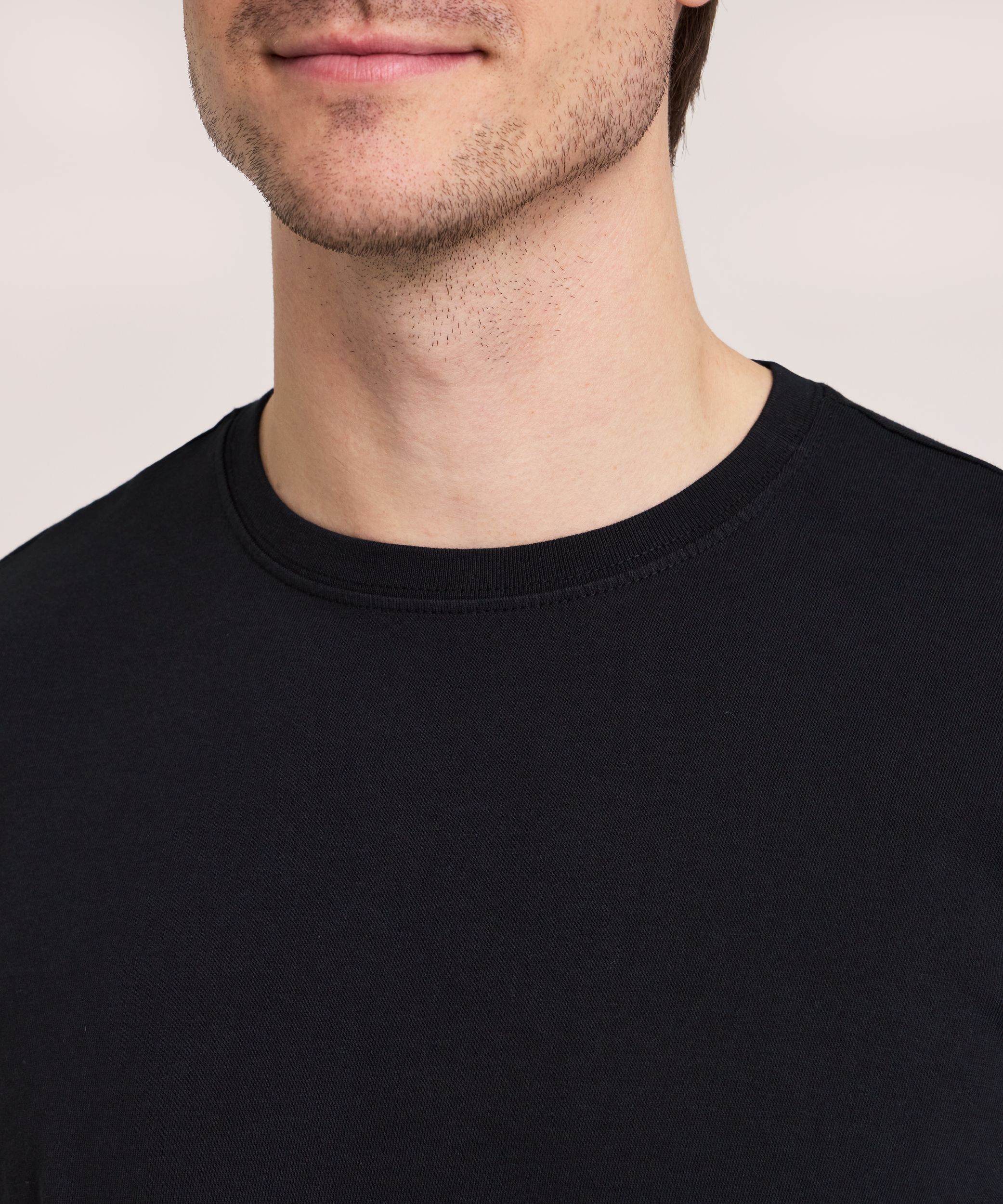 Denver Hayes Men's 50 Wash Long Sleeve Classic Fit Crew Neck T-Shirt