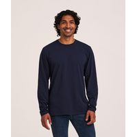 Denver Hayes Men's 50 Wash Long Sleeve Classic Fit Crew Neck T-Shirt