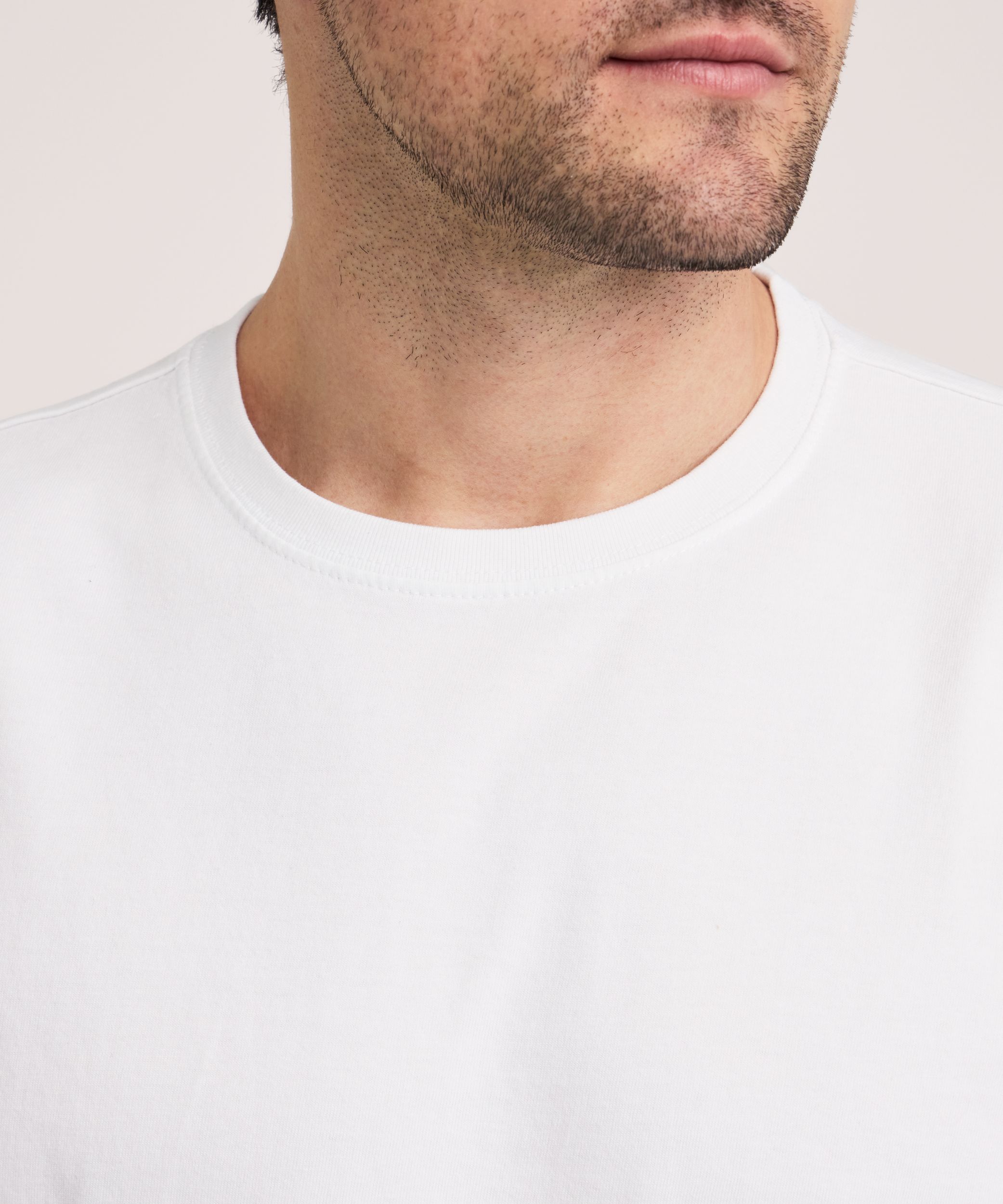 Denver Hayes Men's 50 Wash Long Sleeve Classic Fit Crew Neck T-Shirt