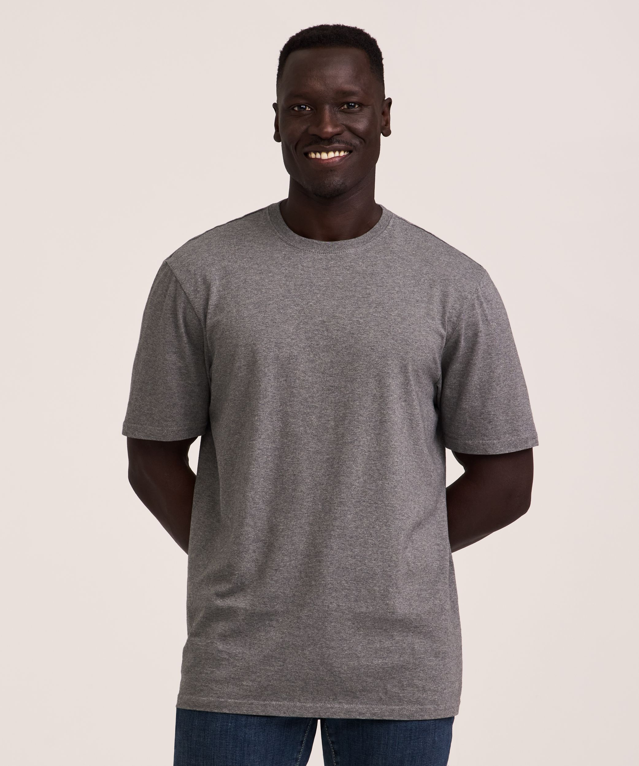 Denver Hayes Men's 50 Wash Classic Fit Crewneck T-Shirt