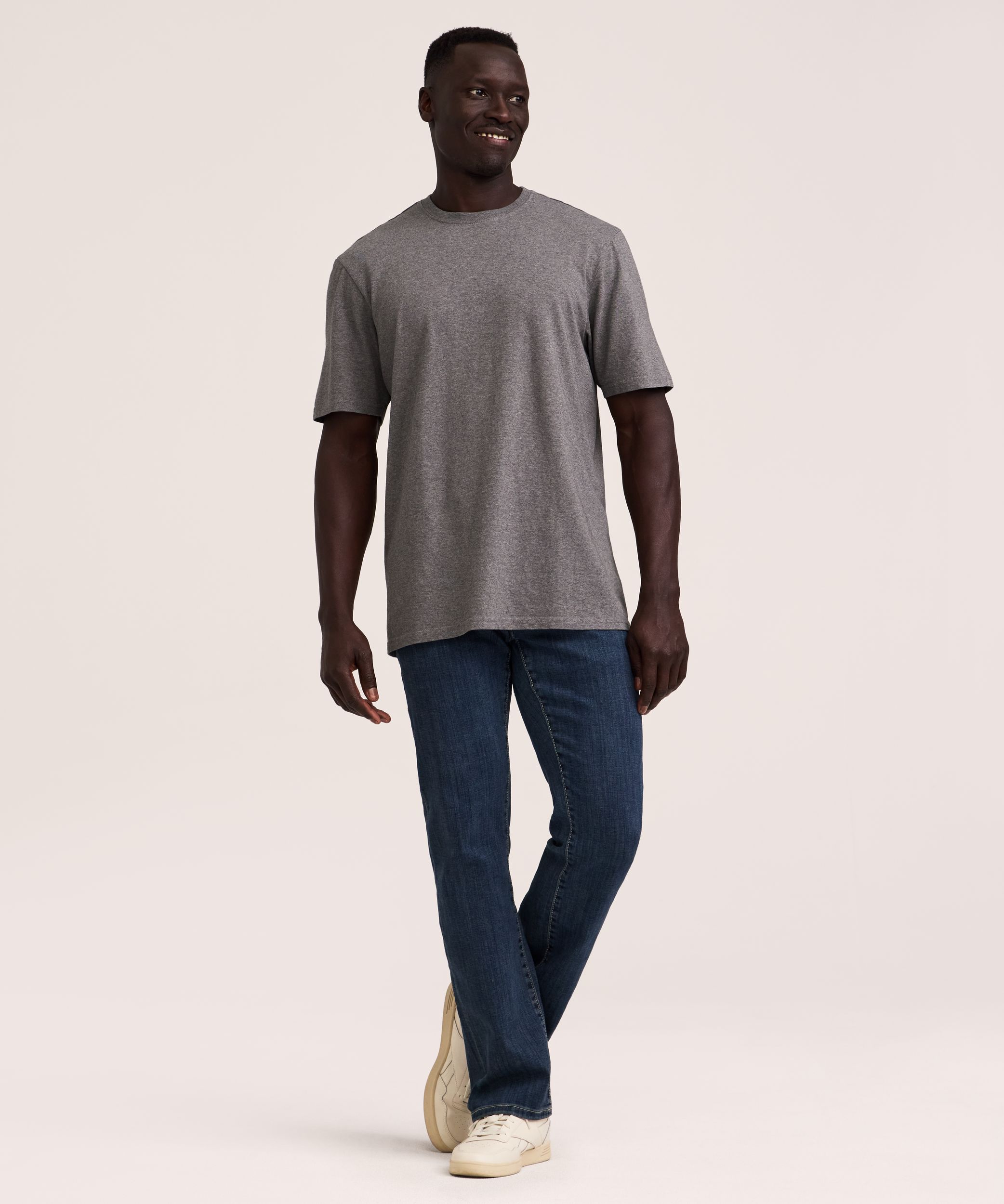 Denver Hayes Men's 50 Wash Classic Fit Crewneck T-Shirt