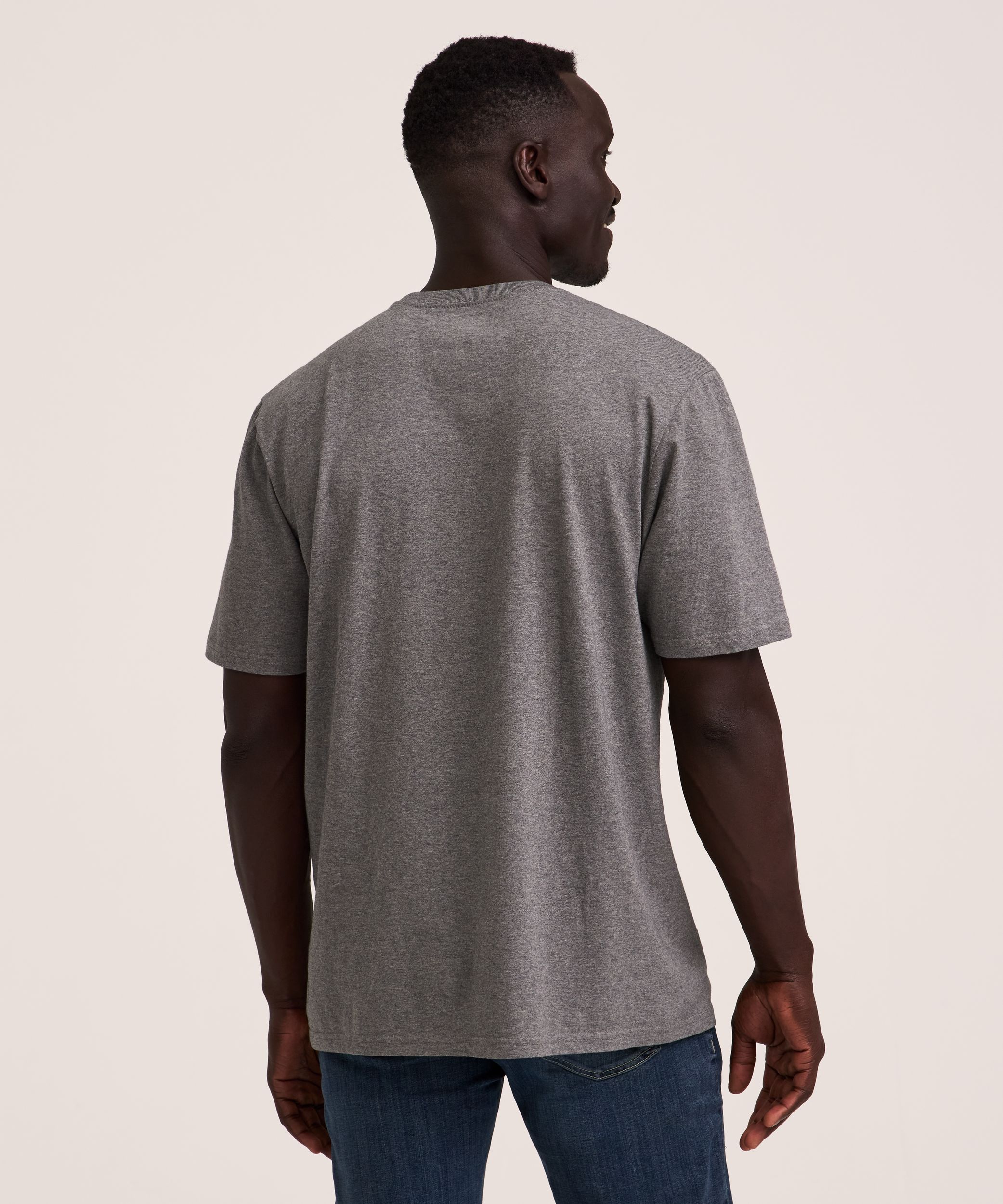 Denver Hayes Men's 50 Wash Classic Fit Crewneck T-Shirt