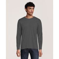 Denver Hayes Men's 50 Wash Long Sleeve Classic Fit Crew Neck T-Shirt