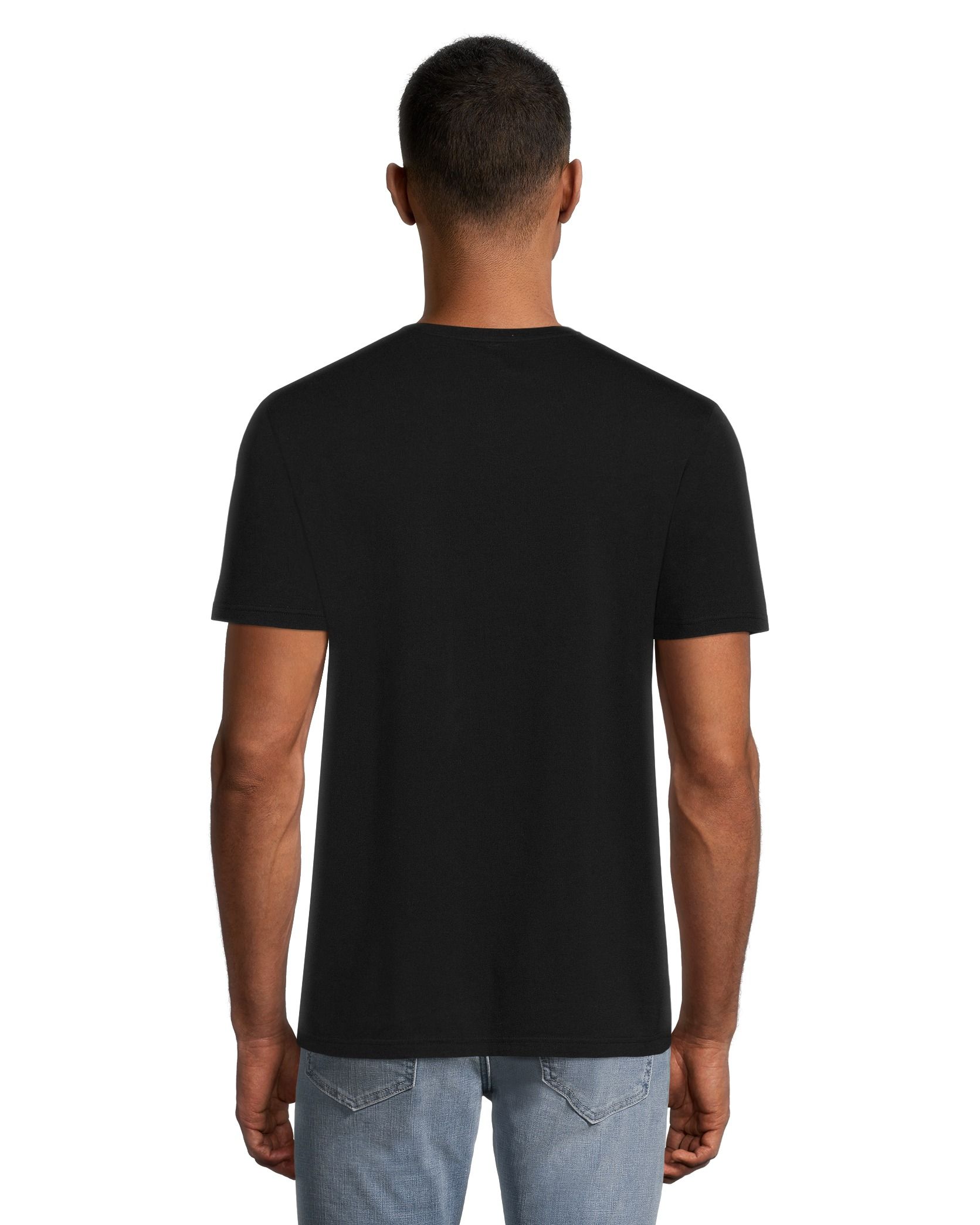 T-shirt col V noir homme - DistriCenter