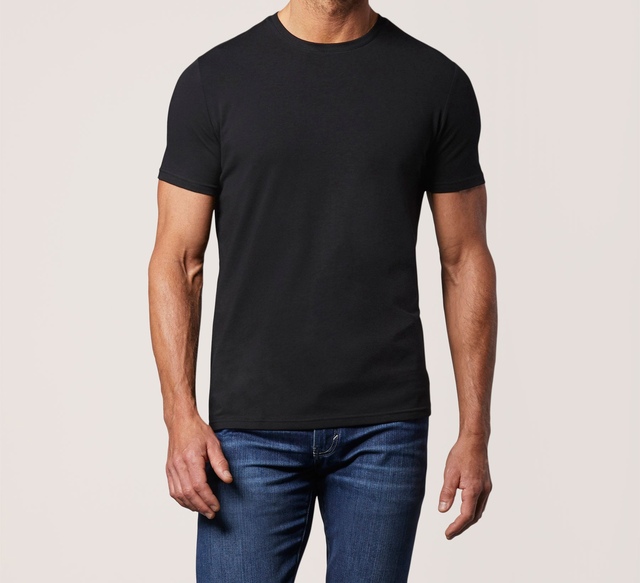 Denver Hayes Men's Stretch Modern Fit Crewneck T-Shirt