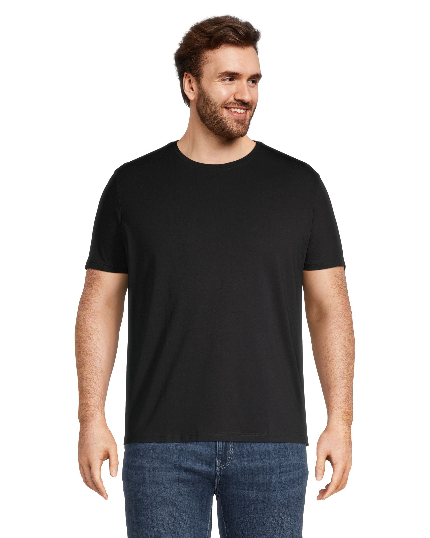 Denver Hayes Men's Stretch Modern Fit V-Neck T-Shirt