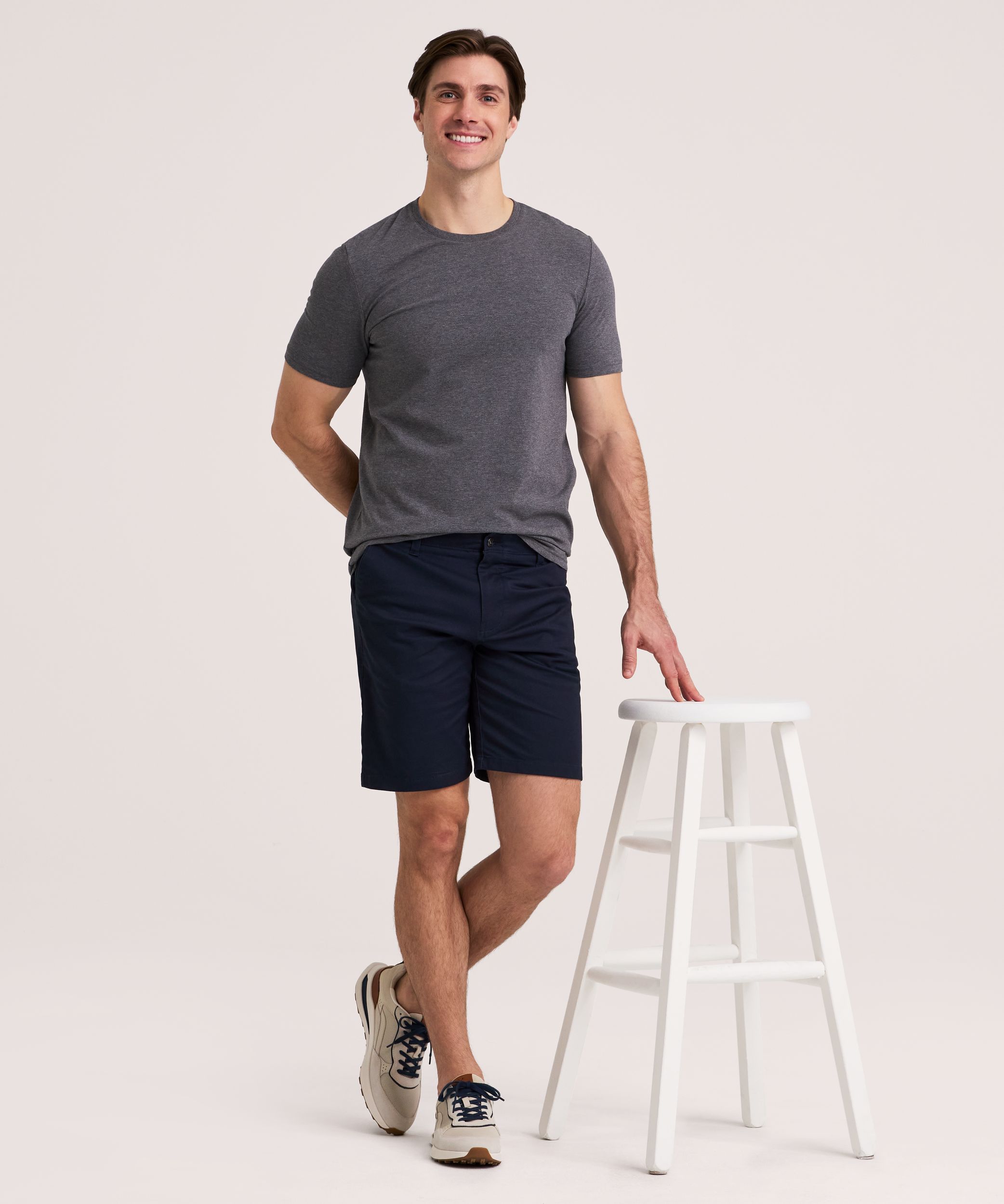 Denver Hayes Men's Stretch Modern Fit Crewneck T-Shirt