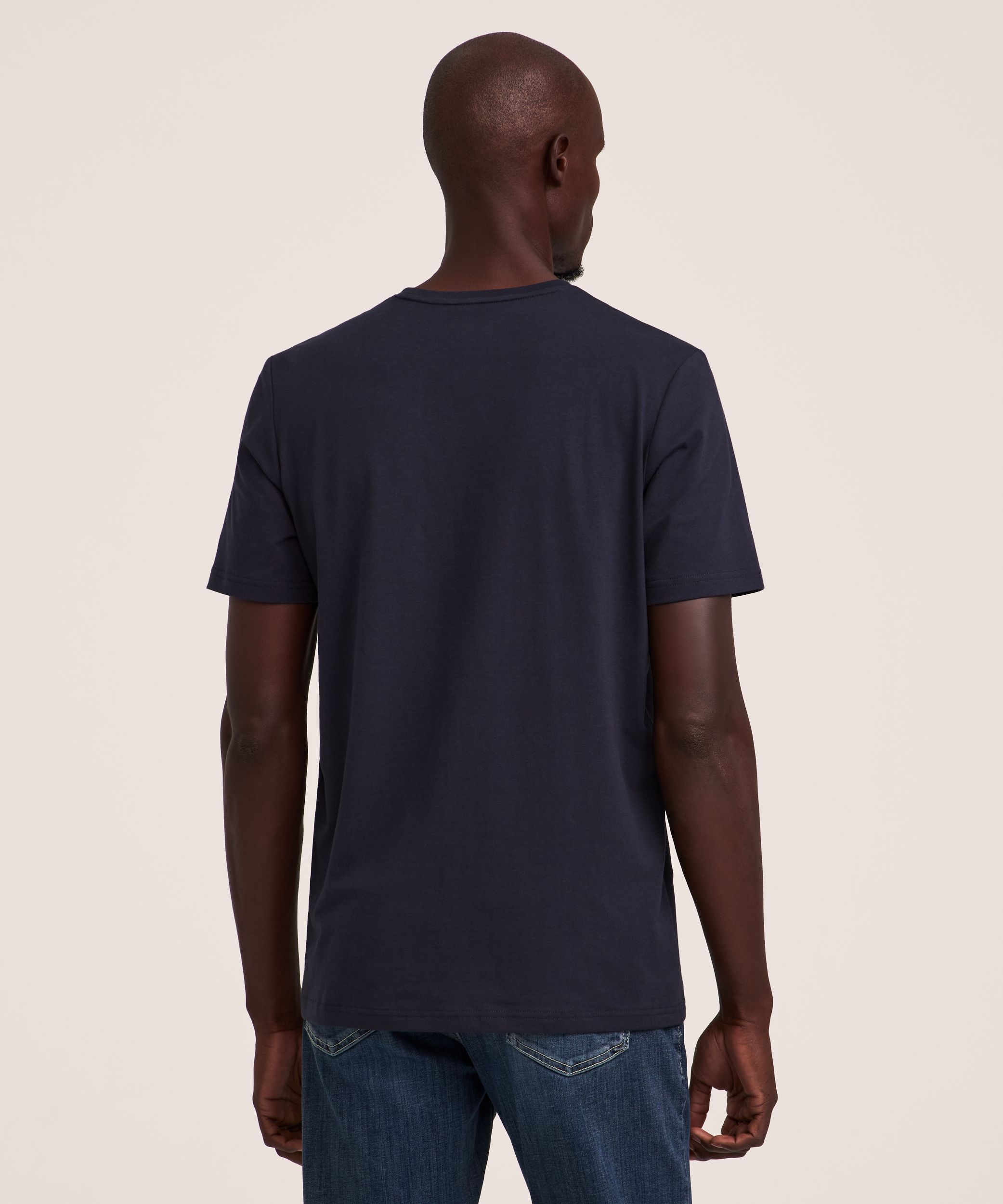 Denver Hayes Men's Stretch Modern Fit Crewneck T-Shirt