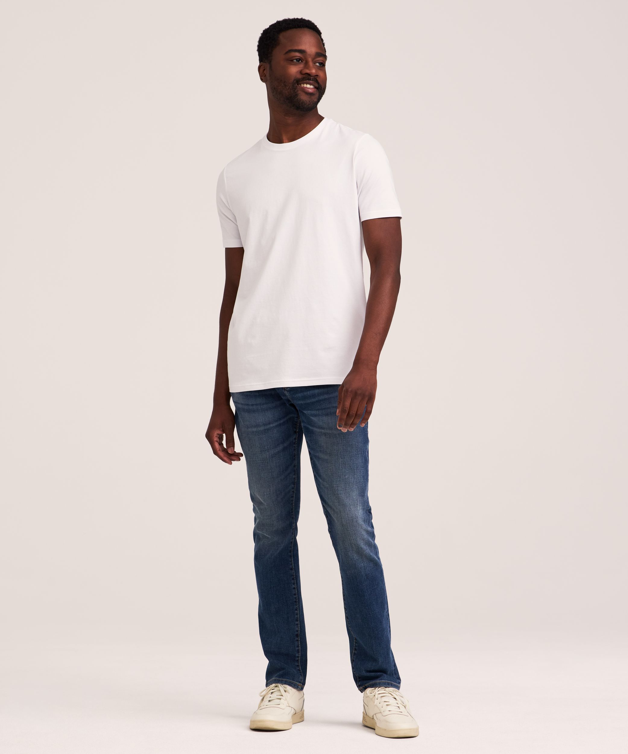 Denver Hayes Men's Stretch Modern Fit Crewneck T-Shirt