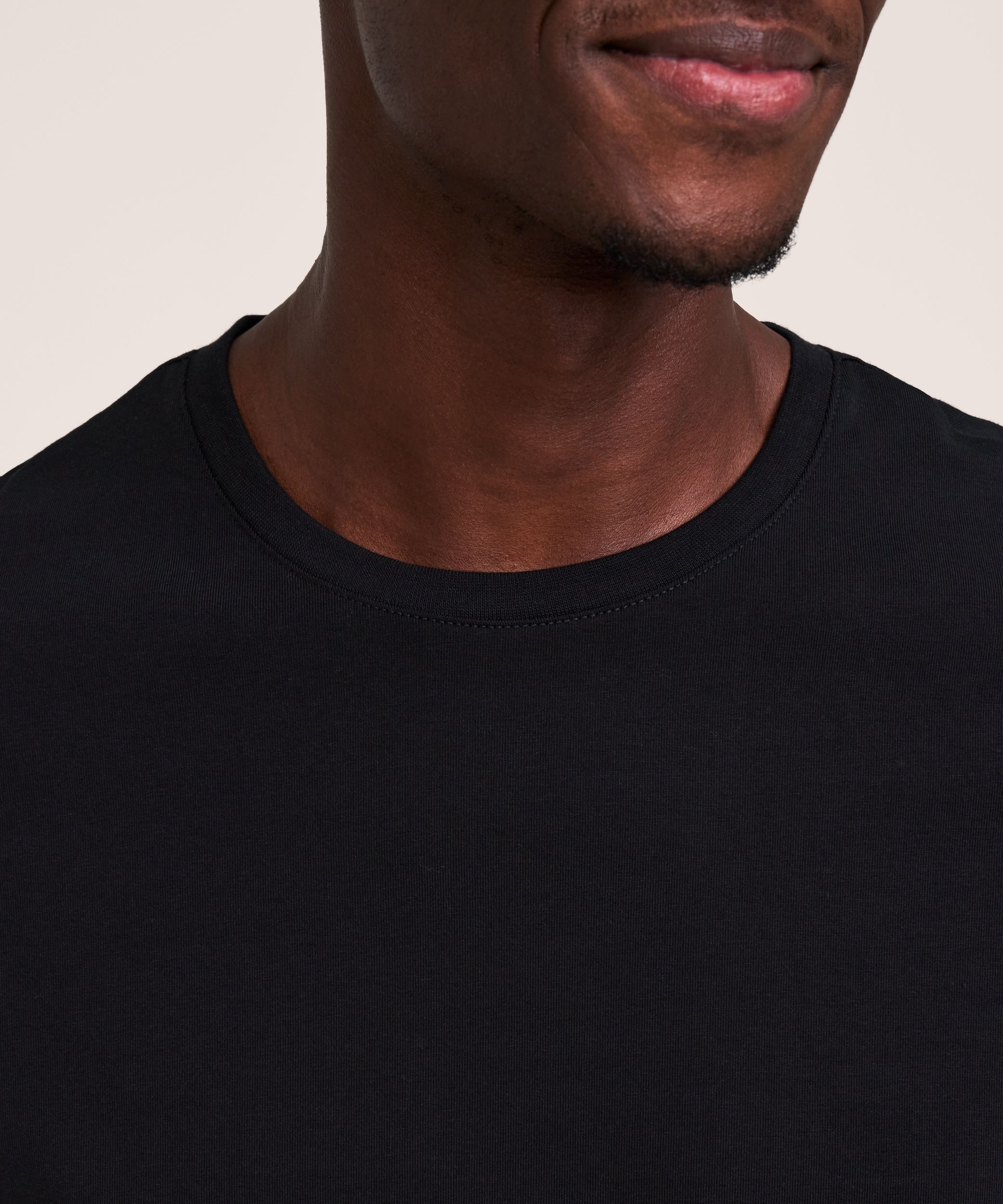 Denver Hayes Men's Stretch Long Sleeve Modern Fit Crewneck T-Shirt