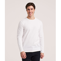 Denver Hayes Men's Stretch Long Sleeve Modern Fit Crewneck T-Shirt