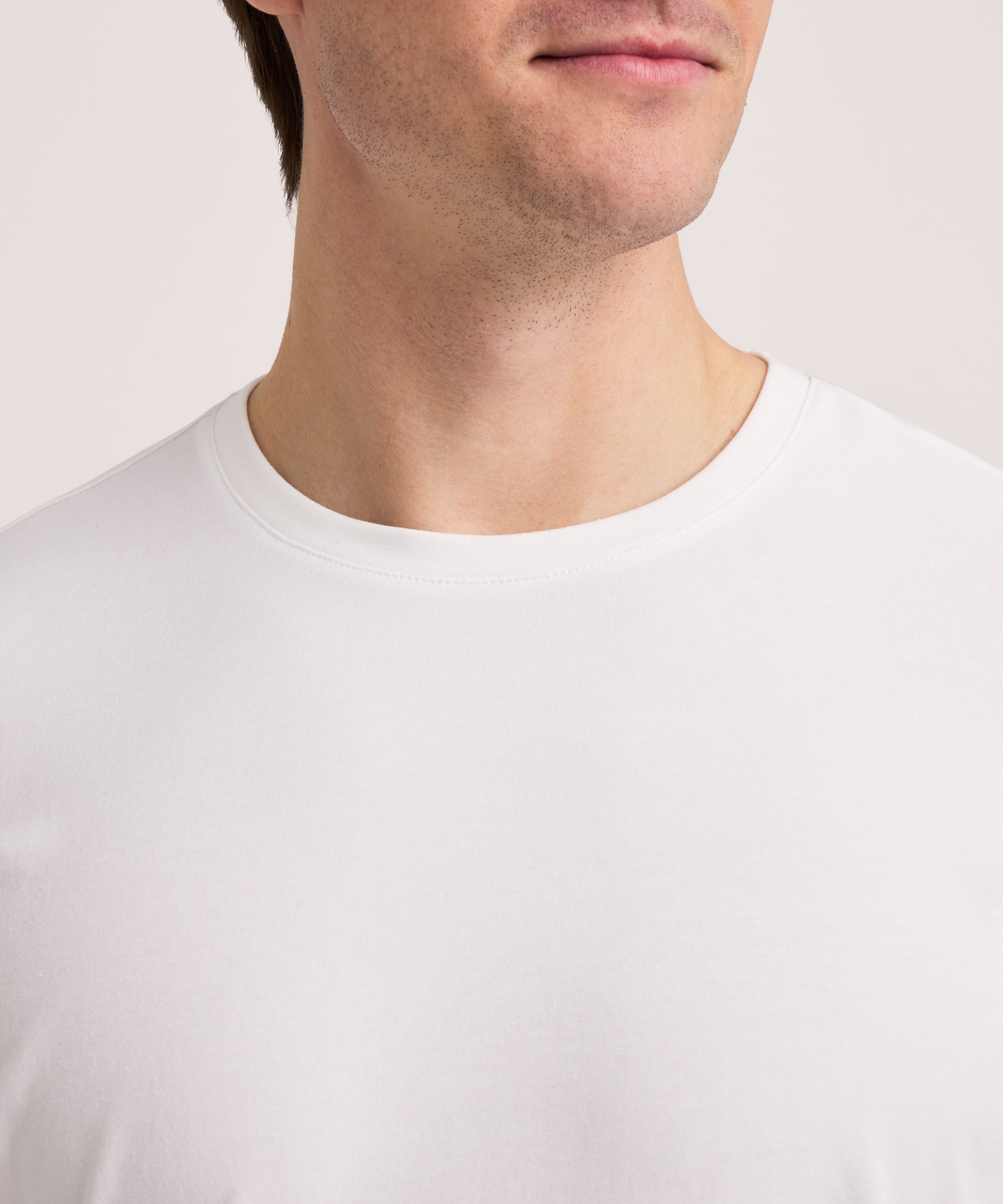 Denver Hayes Men's Stretch Long Sleeve Modern Fit Crewneck T-Shirt