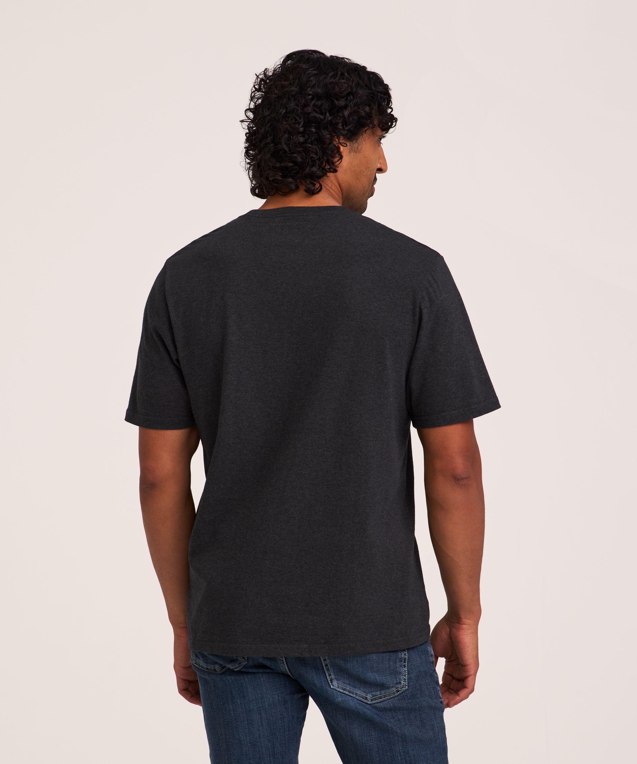 Denver Hayes Men's 50 Wash Classic Fit Crewneck T-Shirt