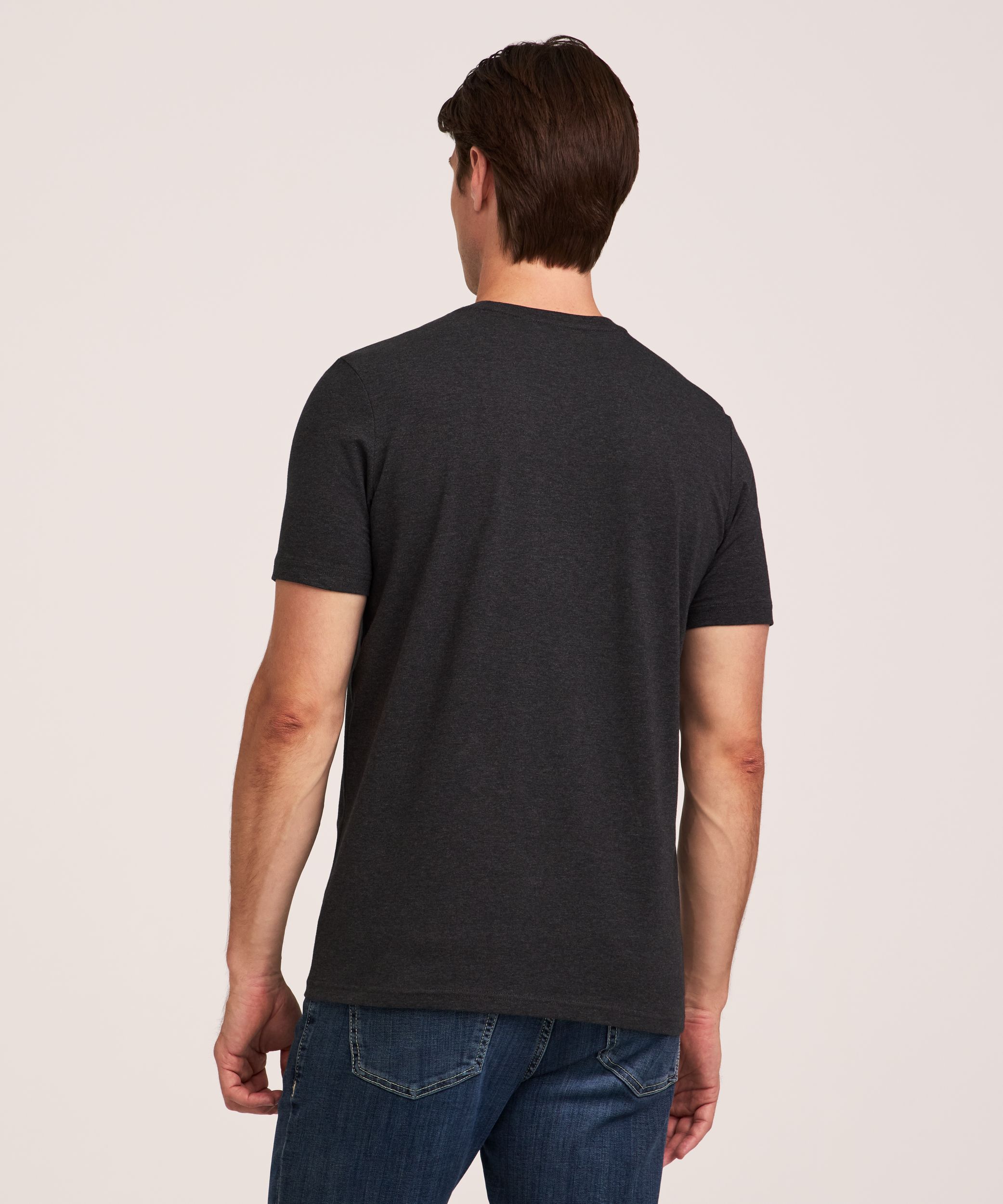 Denver Hayes Men's Stretch Modern Fit Crewneck T-Shirt