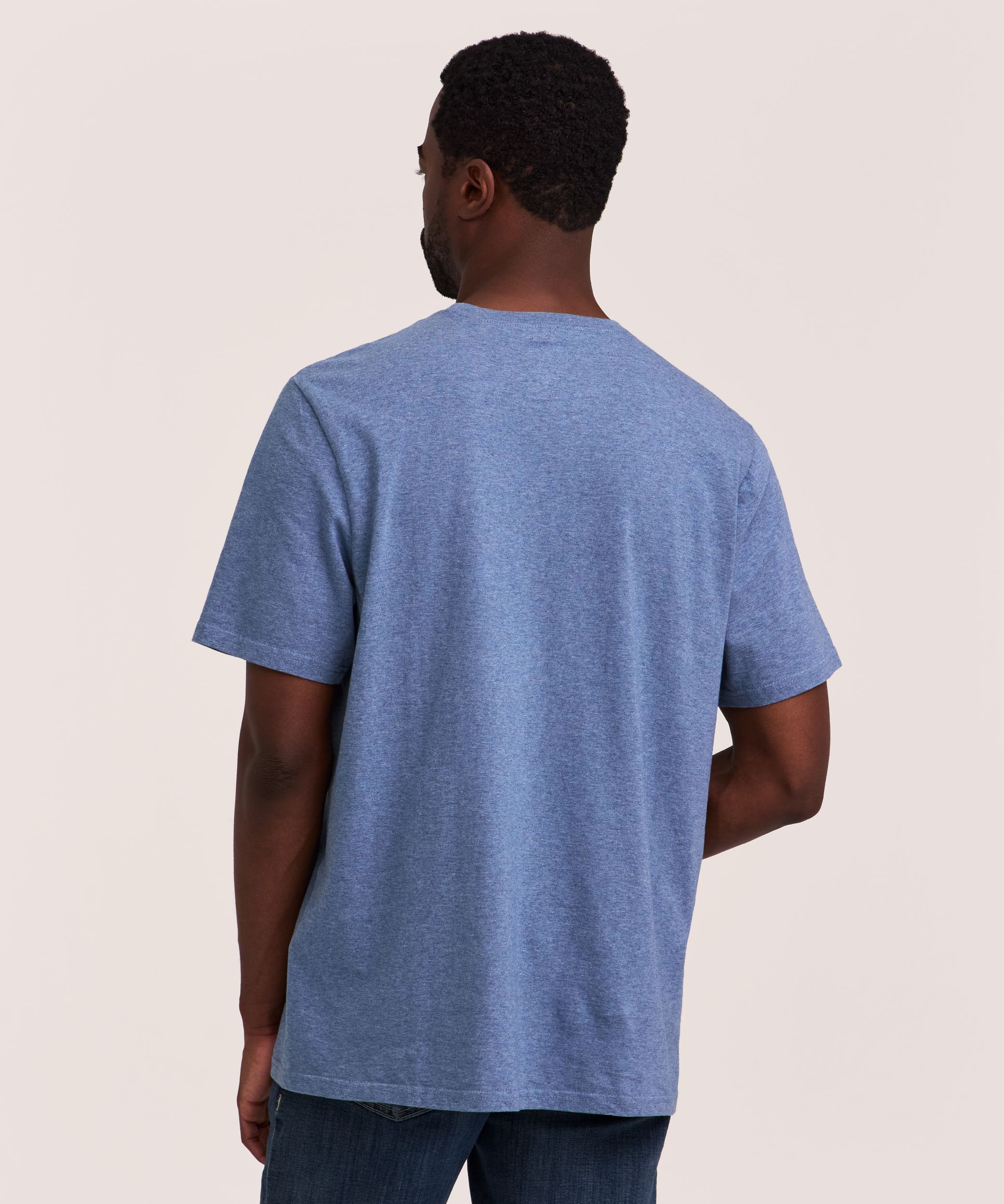 Denver Hayes Men's 50 Wash Classic Fit Crewneck T-Shirt