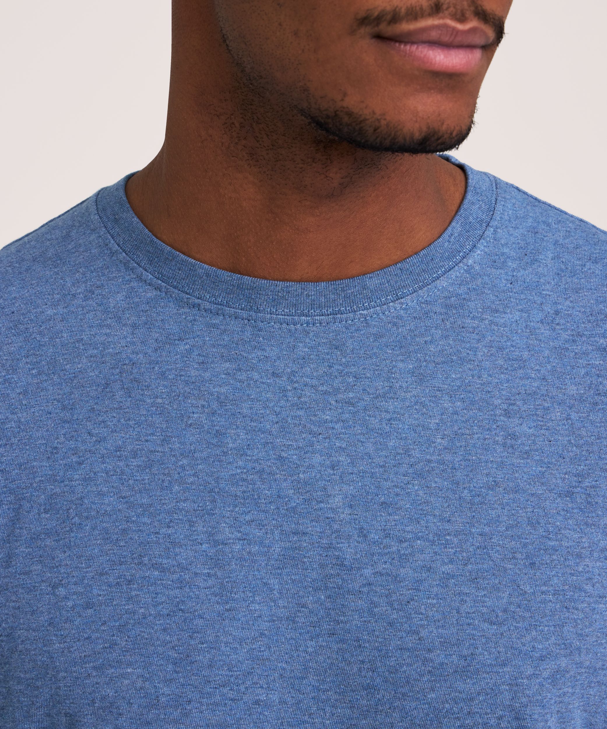 Denver Hayes Men's 50 Wash Long Sleeve Classic Fit Crew Neck T-Shirt