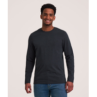 Denver Hayes Men's Stretch Long Sleeve Modern Fit Crewneck T Shirt