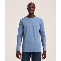 Denver Hayes Men's Stretch Long Sleeve Modern Fit Crewneck T-Shirt
